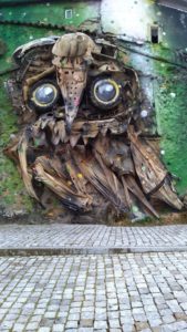 arte urbana na covilhã coruja